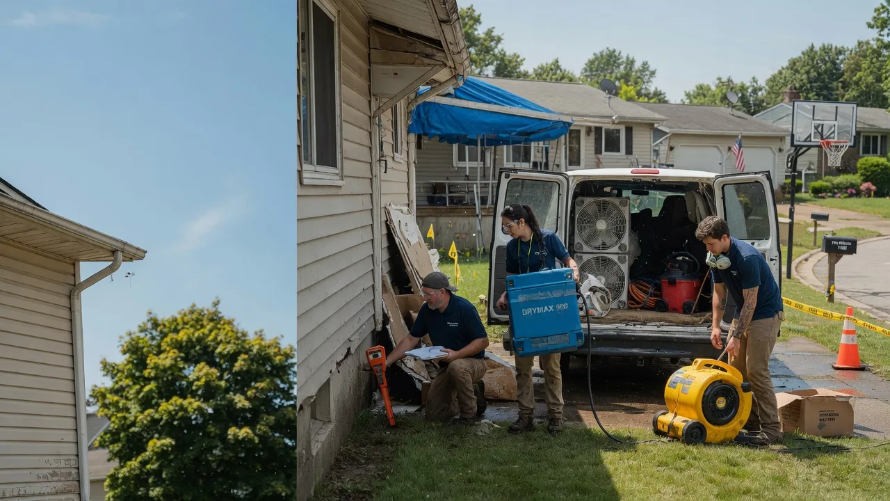 Ceiling Leak Cleanup in Hewitt, WI near me