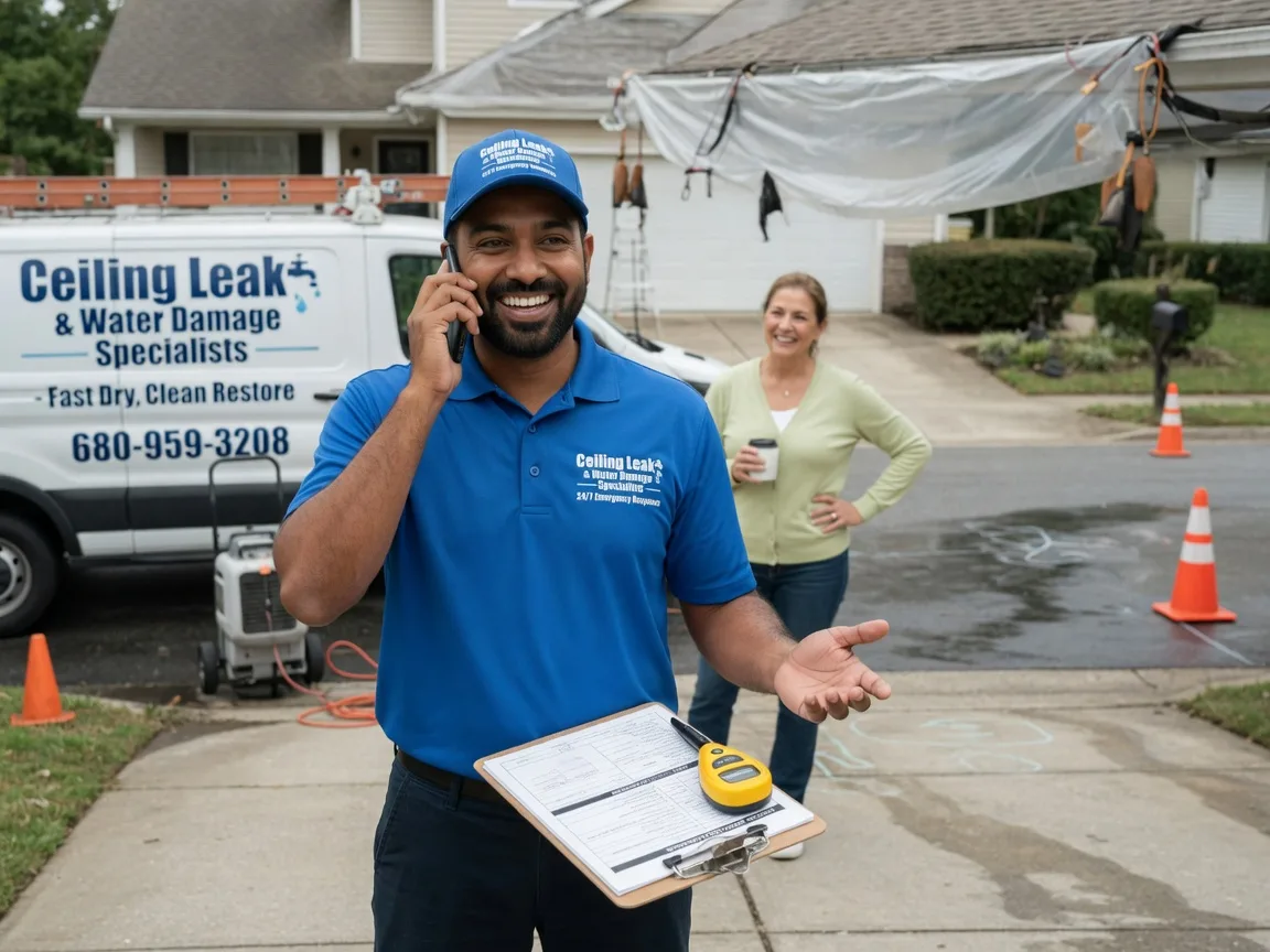 Ceiling Leak Cleanup Hewitt, WI FAQs